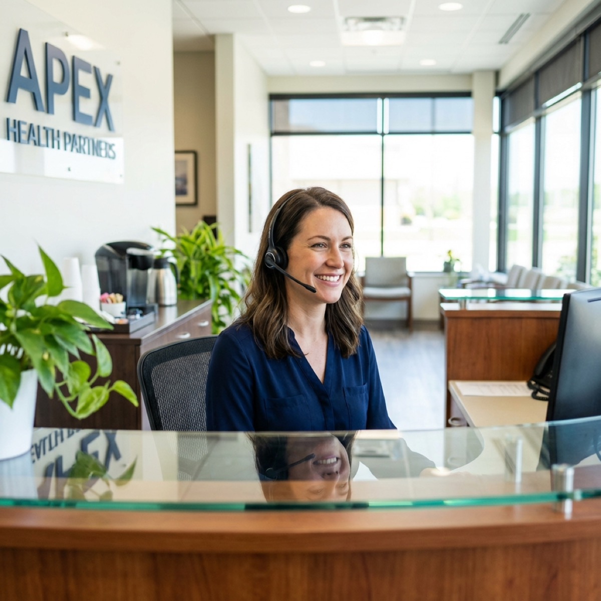 Practice staff with Motiv patient experience platform